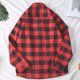 thumbnail image 4 of Blusa y camisa de manga larga con cuello vuelto para hombre, blusa informal a cuadros con cuello vuelto y botones, blusa de manga larga con botones, blusa de licra para hombre, 4 of 5