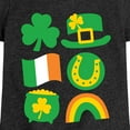 thumbnail image 3 of Instant Message - St. Patrick's Day Icon   - Toddler & Youth Girls Short Sleeve Graphic T-Shirt, 3 of 6