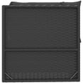 thumbnail image 3 of vidaXL Garden Corner Sofa with Cushions Black Poly Rattan, 3 of 5