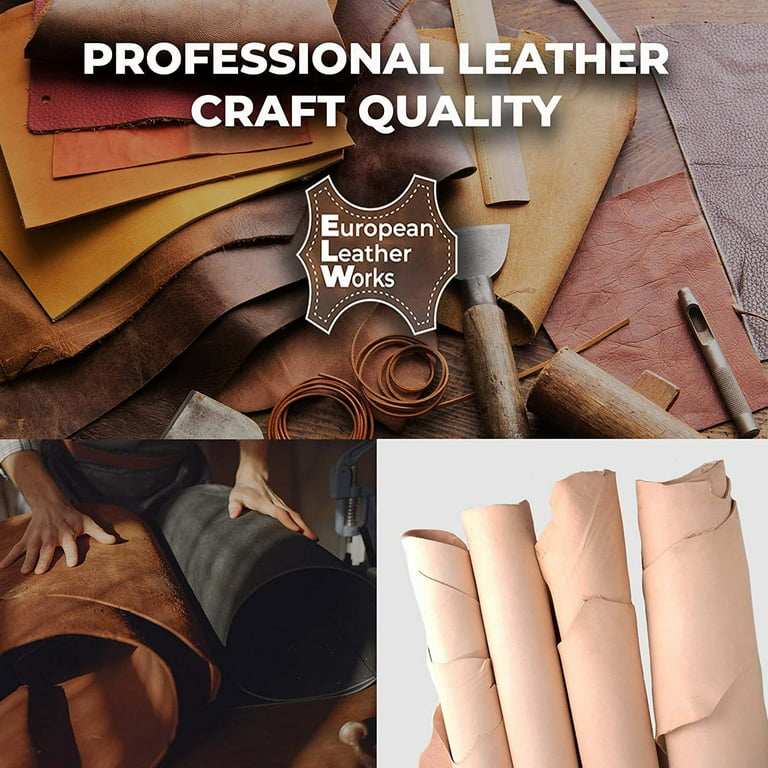 Genuine Finished Leather Sheets for Crafts Full Grain Buffalo Leather  Tooling Leather Crafts Tooling Sewing Hobby Workshop Crafting Leather Hides  Bourbon Brown- 12x12 Inches 