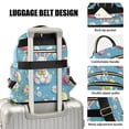 thumbnail image 3 of FORMRS Mini Backpack Purse for Women Quilted Travel Daypack Casual Shoulder Bag, Easter Bunny Pattern, 3 of 7