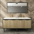 thumbnail image 5 of EZANDA Single-Hole Single-handle Bathroom Faucet with Drain Assembly，Brushed Gold, 5 of 9