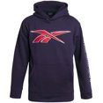 thumbnail image 2 of Reebok Boys' Sweatshirt - Fleece Pullover Fashion Hoodie Designs and Logos, Size 5, Navy Vector, 2 of 15