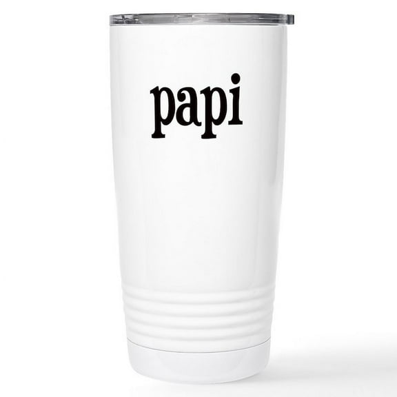 CafePress - Papi Travel Mug - Insulated Stainless Steel Travel Tumbler 20 oz.