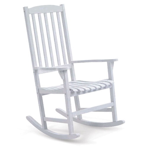 Mainstays Porch Rocker, White
