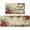 Poinsettia, variant on Fall Pumpkins Kitchen Mats Set of 2, Autumn Pumpkins Floral Leaves Low-Profile Non Slip Absorbent Kitchen Mat Rugs for Floor Farmhouse Thanksgiving Home Decor 17x29 and 17x47 Inch