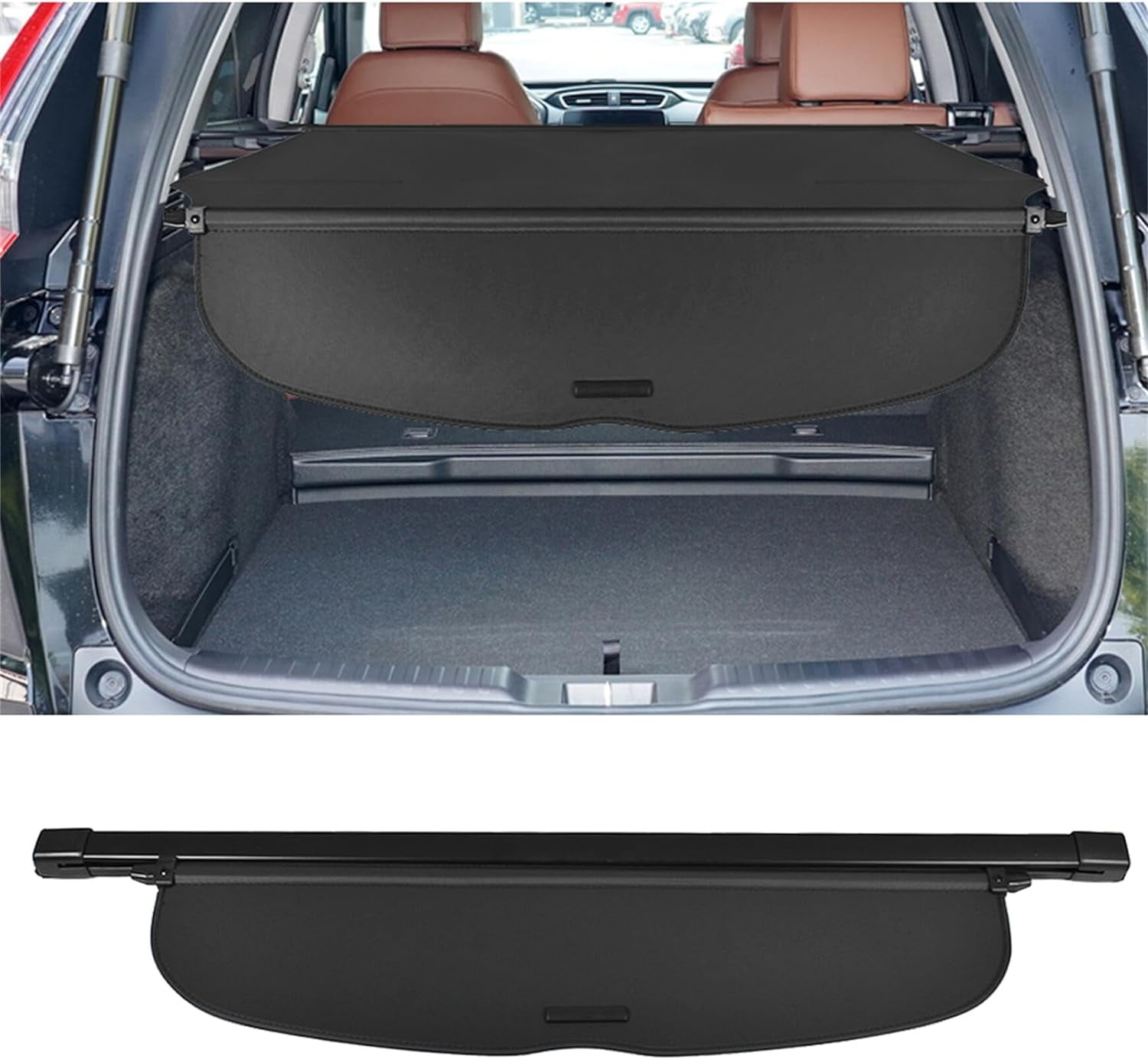 SEBLAFF Fit For Honda CRV 2017-2019 Retractable Cargo Cover Black Security Trunk Shade