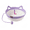 L-Purple-Cotton Rope Cat Basket Bed- A7, variant on Cat Basket - Interactive Cotton Rope Bed for Cats & Kittens, Foldable Scratchable Nest, Natural Durable Pet Hideaway