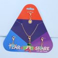 thumbnail image 2 of Love Fishtail Starfish Small Daisy Beads Keychain Pendants for Phone Straps Key Bag Decor - 03#, 2 of 2