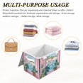 thumbnail image 6 of Yayeee Collapsible Cube Storage Bin with Lid Fabric Closet Decorative Basket with Handles, Sea Boat, 6 of 7
