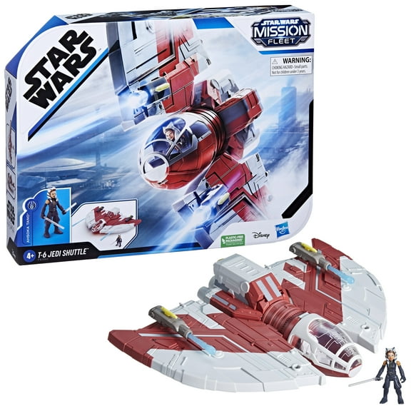 Star Wars: Mission Fleet Ahsoka Tano T-6 Jedi Shuttle Toy Action Figure for Boys and Girls Ages 4 5 6 7 8 and Up