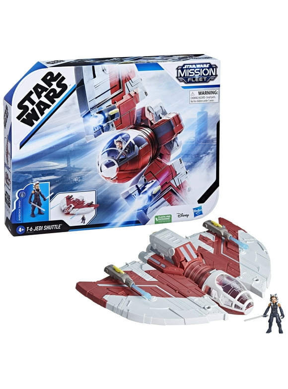 Star Wars: Mission Fleet Ahsoka Tano T-6 Jedi Shuttle Toy Action Figure for Boys and Girls Ages 4 5 6 7 8 and Up