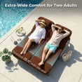 thumbnail image 5 of RADIATA 10-Piece Patio Furniture Set with Fire Pit Table, Outdoor Sectional with 43" 60000 BTU Firepit Table, Double Chaise Lounge, High Back Wicker Outdoor Sectional with Fire Pit Set,Red, 5 of 11