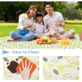thumbnail image 5 of Manta de picnic de 200 x 150 cm (pequeña hoja suelta), manta de picnic plegable, impermeable, ideal para parques, senderismo, camping, viajes familiares, 5 of 5
