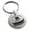 Silver, variant on Stainless Steel Letter D Initial 3D Monogram Engraved Small Medallion Circle Charm Keychain Keyring