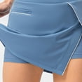 thumbnail image 5 of Wowcloth Women's Fake Two-piece Running Casual Summer Sports Exercise Cycling Shorts Gym Yoga Slit Tennis Skirt, 5 of 9