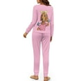thumbnail image 5 of DISNIMO Women's 2 Piece Pajama Sets Dachshund Printed Long Sleeve Sleepwear with Long Pants Loose Fit Loungewear Fashion Oversized Nightwear, M, 5 of 7