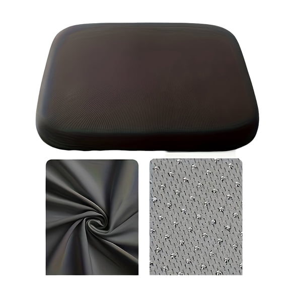 Memory Foam Seat Cushion for Chair, 16 Inch Ergonomic Chair Cushion, Pressure Relief Seat Cushion for Tailbone Pain Relief, Seat Support Cushion for Office Car Gaming, Black, 1