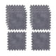 thumbnail image 2 of 10 piezas de alfombras cuadradas, alfombra de rompecabezas, alfombra de juego de baldosas cuadradas, alfombra de piso entrelazada de felpa para gris claro, 2 of 8