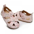 thumbnail image 4 of GYRATEDREAM Infant Baby Girls Sandals Anti Slip Rubber Sole Summer Beach Outdoor First Walker Crib Shoes 0-24 Months, 4 of 10