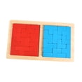thumbnail image 1 of Rompecabezas de madera, bloques de patrones, juego de inteligencia 3D, bloques geométricos, juego de ingenio, regalo para niñas, 1 of 9