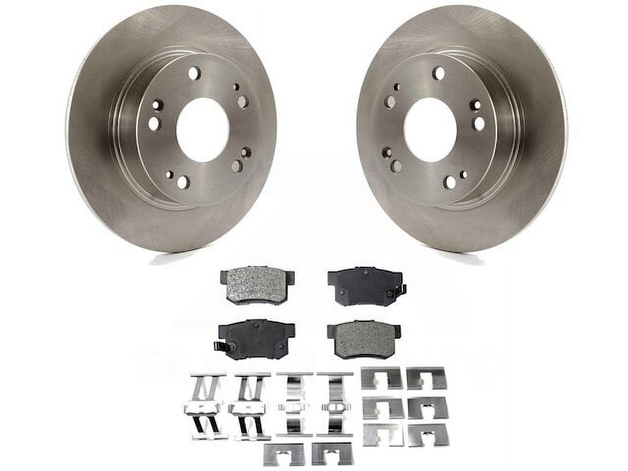 Evan-Fischer Rear Brake Disc Rotors & Pads Kit – For Honda Civic 2016-2023 (Sedan, Coupe, Hatchback)