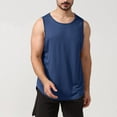 thumbnail image 6 of ZRGHAOYLQ Mens Lightweight Tank Tops Sleeveless Muscle Gym Shirt Summer Causal Quick Dry Athletic Tank Top Plus Size Moisture Wicking Shirt Big and Tall Basic Solid Sports Vests, 6 of 8