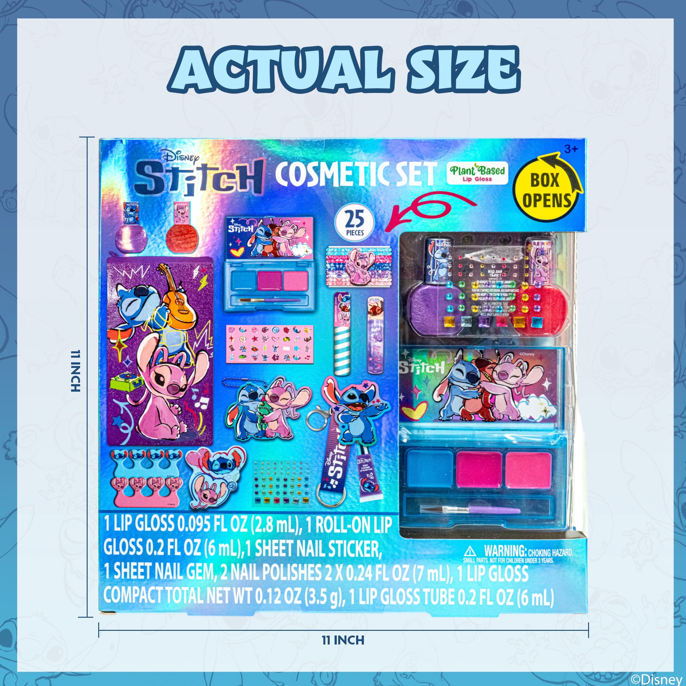 Disney Stitch Cosmetic Set, 25 Pieces