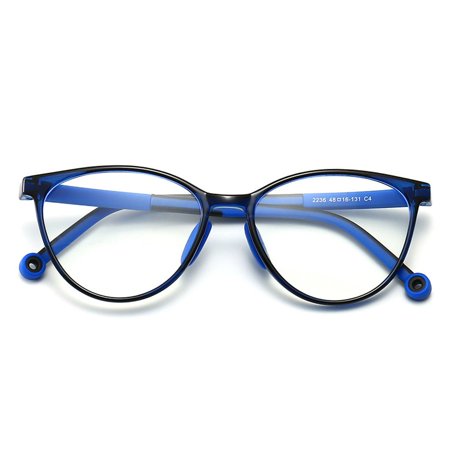 Children Boys Girls Portable Online Classes Computer Kids Glasses Ultra Light Frame Anti-blue Light Comfortable Eyeglasses 2