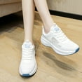 thumbnail image 5 of XIMIN Women Wide Toe Box Lace Up Shoes with Arch Support Running Shoes Extra Wide Width Sneakers Gym Athletic Tennis Sneakers Lightweight Walking Shoes, 5 of 6