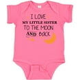 thumbnail image 3 of Inktastic I Love My Little Sister to the Moon and Back Boys or Girls Baby Bodysuit, 3 of 5