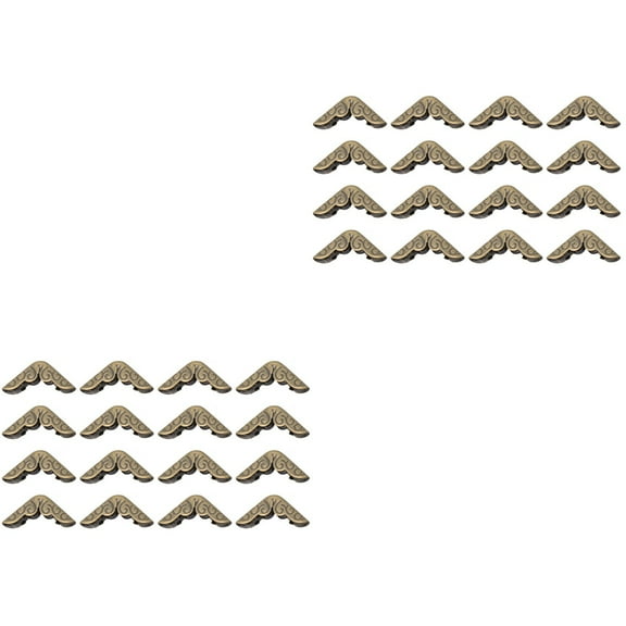 2 Count Book Binding Supplies Simple Corner Protectors Carved Surface