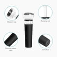 thumbnail image 5 of Juego de 2 tapones para vino, tapón para botella de vino con bomba de vacío integrada para ahorrar vino, tapas de silicona aptas para alimentos, mantiene el vino fresco hasta una semana, 5 of 5