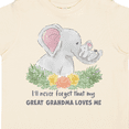 thumbnail image 4 of Inktastic I'll Never Forget That My Great Grandma Loves Me Elephants Boys or Girls Toddler T-Shirt, 4 of 5