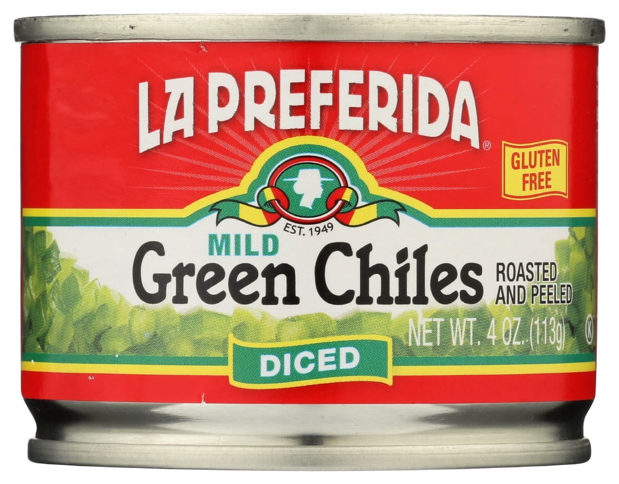 (6 pack) La Preferida Diced Green Chiles, 4 Oz