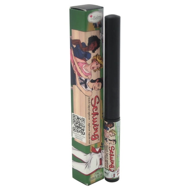 Delineador de ojos líquido the Balm Schwing - Black 0.05 oz