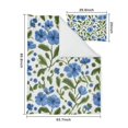 thumbnail image 5 of Blue Pioneer Flower Duvet Cover and Pillowcase Set for Single Bedding, Bedroom Accessories for Kids Teens, 5 of 5