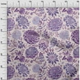 thumbnail image 3 of oneOone Velvet Purple Fabric Asian Chinese Flower Dress Material Fabric Print Fabric By The Yard 58 Inch Wide, 3 of 5