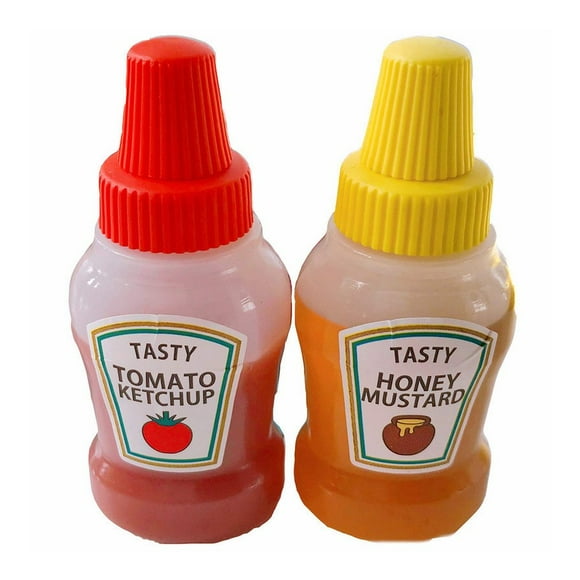 Mini Tomato Ketchup Bottle Portable Sauce Container Salad Dressing Container
