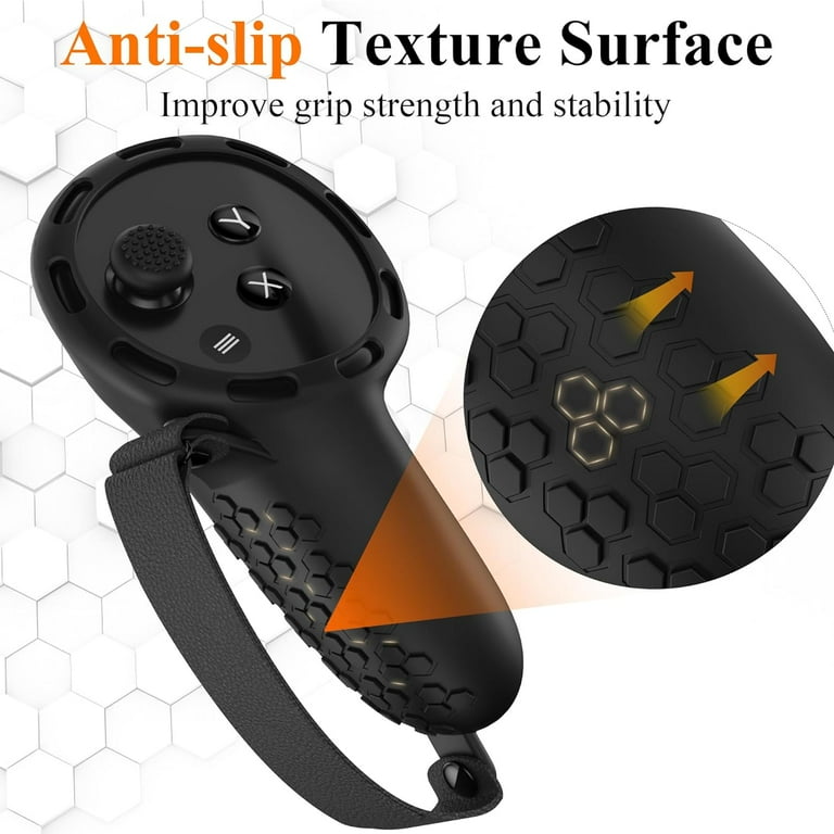 Silicone Grip Cover for Oculus Quest 3, Protector Cover with