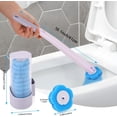 thumbnail image 3 of Juego de Cepillo de Inodoro Deshechable 36pcs, Escobilla Para Inodoro Desechable Trae Tu Propia Solución Limpiadora, Con Cabezales de Repuesto y Portacepillos de Almacenaje, Para Limpieza de Baño, 3 of 4