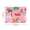 thumbnail image 6 of Kdxio Different Dogs Christmas Wall Hanging Tapestries Banner For Bedroom College Dorm Home Living Room Party Decor 29X37 In, 6 of 8
