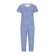 thumbnail image 4 of Puntoco Pijamas para mujer Conjunto de pijama y pantalón de manga corta con cuello en V para mujer Pijamas casuales con bolsillos, 4 of 5