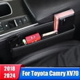 thumbnail image 2 of Caja de almacenamiento para hendiduras de asiento de coche, bolsillo para Toyota Camry 70 XV70 2018 2019 2020 2021 2022 2023 2024, accesorios para soporte de teléfono con llave, 2 of 5