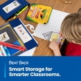 thumbnail image 4 of Seat Sack Student Chair Storage Pocket - 19", Single Pocket, Classroom Organizer for Student Desks, Durable Over-the-Chair Storage, Red, 10-Pack, 4 of 9