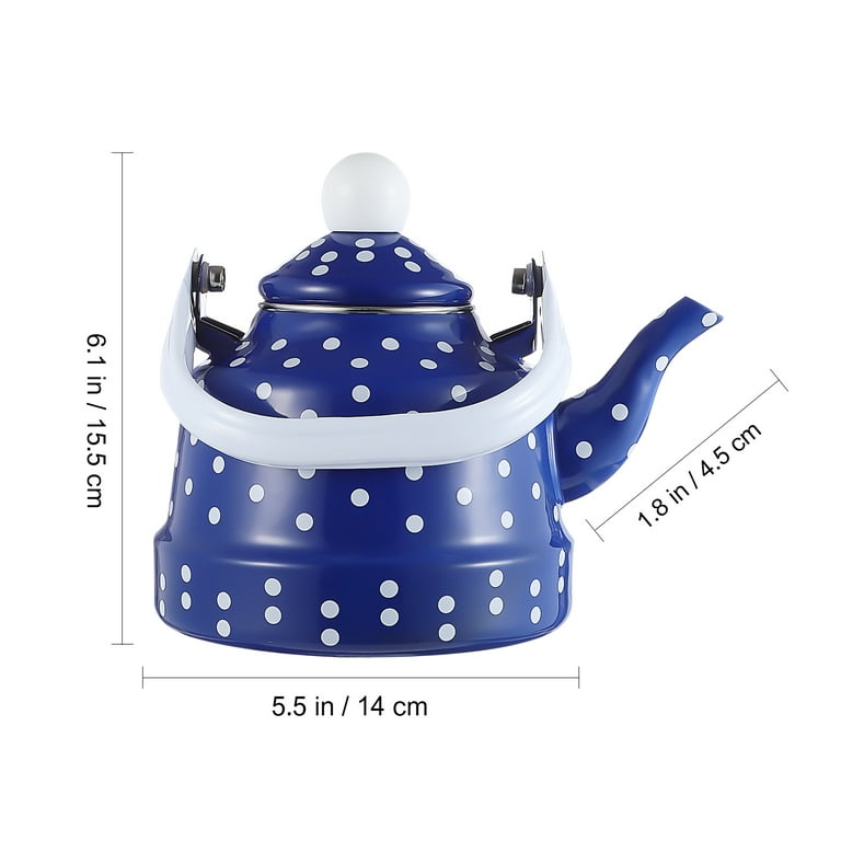 Stainless Steel Stovetop Whistling Tea Kettle 3 Liter (3-Quart) Classic  Teapot with Ergonomic Handle, Works on Induction Cooktops-Red 2408