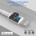 thumbnail image 3 of Cargador para iPhone esbeecables, paquete de 2, cable Lightning USB de 1,8 m, 3 of 9