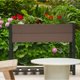 thumbnail image 4 of Cama Elevada para Jardín para Todo Clima con Repisa de Almacenamiento, Caja de Macetas de Vetas de Madera de HDPE y Resistente Estructura de Aluminio Negro para Verduras, Hierbas en Patio, Balcón, 4 of 7