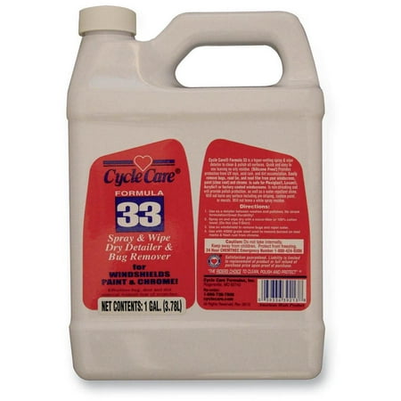 Cycle Care Formulas 33128 Formula 33 Spray and Wipe, Dry Detailer and Bug Remover -