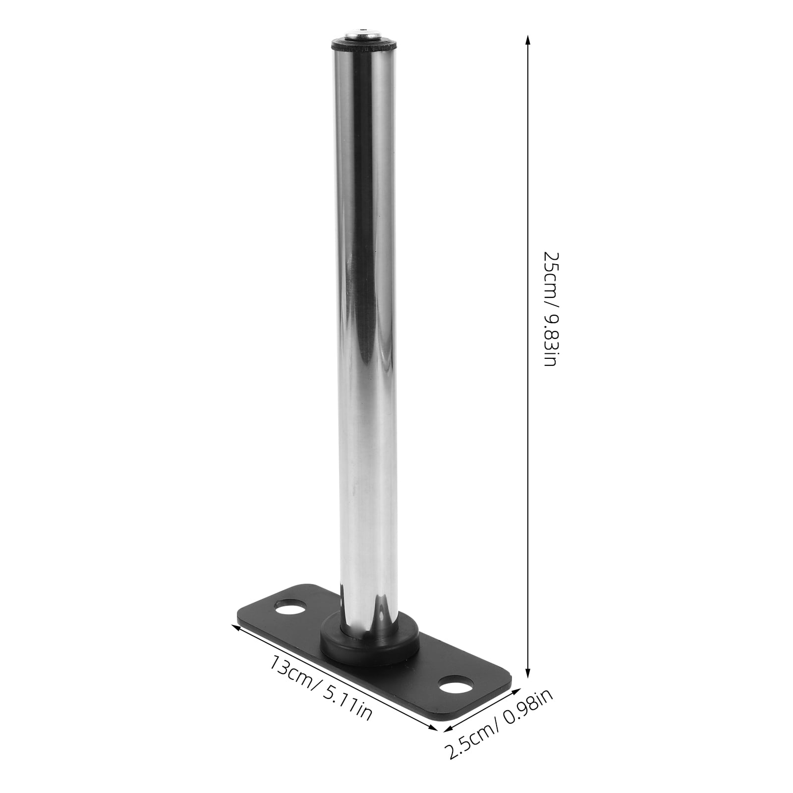 FOMIYES Wall Mounted Barbell Holder Stainless Steel Heavy Duty Vertical Barbell Storage Rack for Home Gym